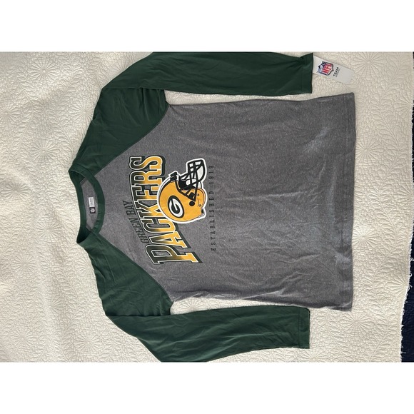 NFL Team Apparel Other - NFL Team Apparel Green Bay Packers Long Sleeve Green And Gray Men's Large